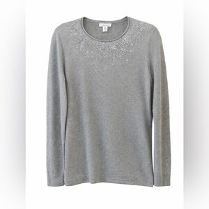 🍀🍀 Calvin Klein Metallic Gray Top
